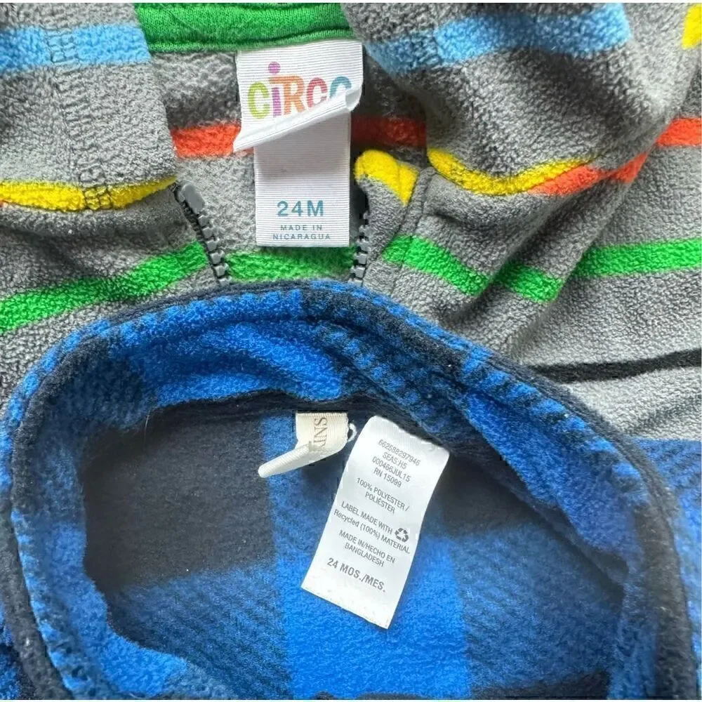 4 piece Boys Size 2T/24 month toddler sweaters and jacket bundle by Carters & Ci